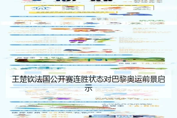 王楚钦法国公开赛连胜状态对巴黎奥运前景启示